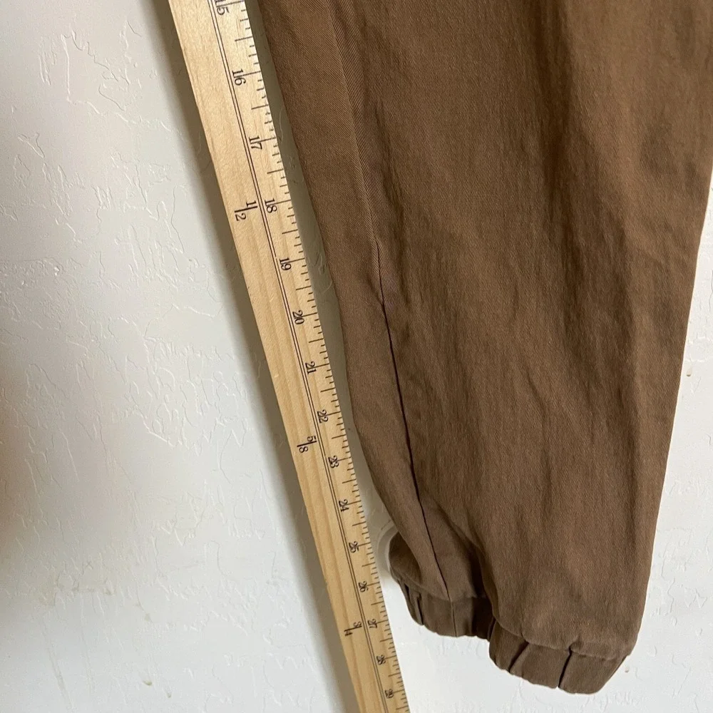 True Religion Joggers Mens Medium Khaki Cotton Tapered Fit Cargo Stretch